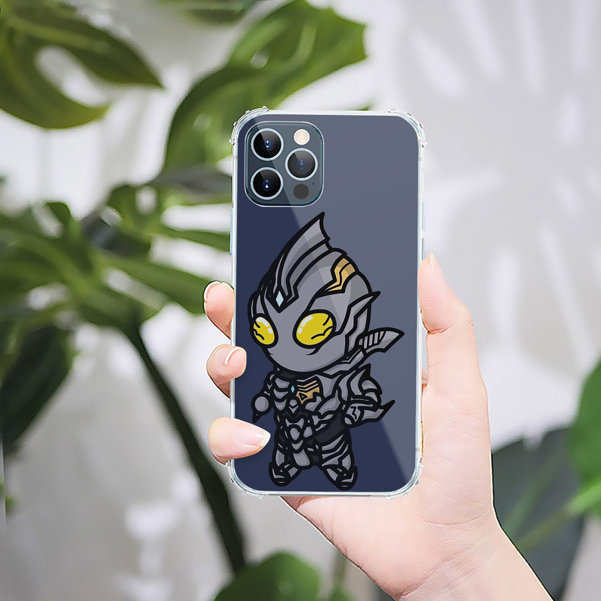 （画像用） ウルトラマン Ultraman 【iPhone 12シリーズ対応】透明スマホケース（クリアソフトケース）